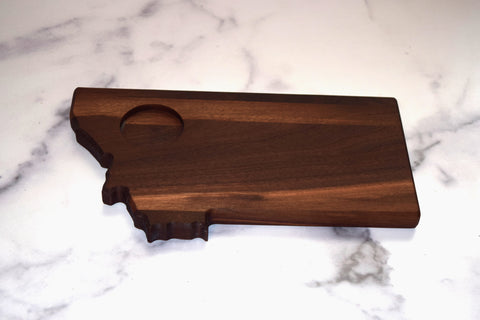 Compact Montana Shape with Dip Tray - Solid Walnut
